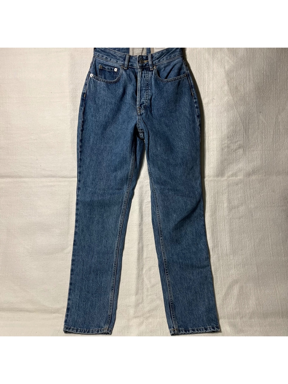 NWT Everlane The Curvy 90s Cheeky Straight Jean high rise light wash 24 regular